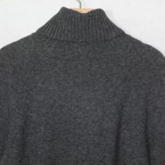 J.crew dark gray turtleneck sweater oversized - Picture 6 of 11